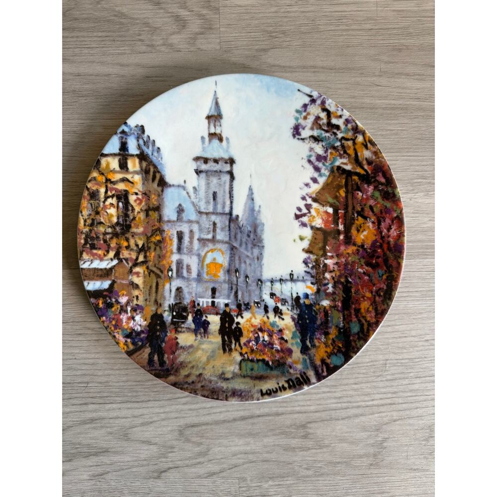 Le Marche Aux Fleurs Limoges Porcelain Decorative Plate France L Dali Limited Ed